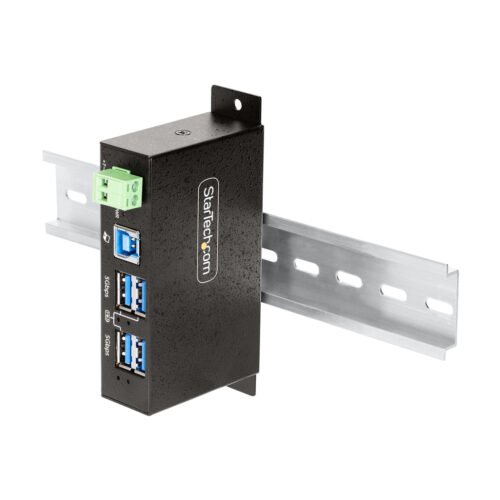 StarTech.com 5G4AINDRM-USB-A-HUB interface hub USB 3.2 Gen 1 (3.1 Gen 1) Type-B 5000 Mbit/s Black - Image 5