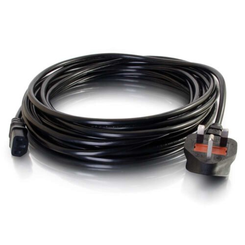 C2G 10m Power Cable Black BS 1363 C13 coupler - Image 4