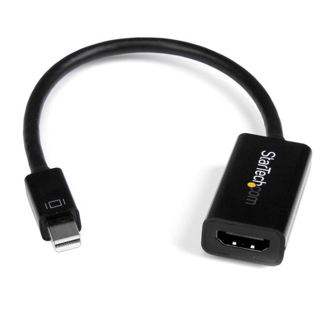 StarTech.com Mini DisplayPort to HDMI Adapter - Active mDP to HDMI Video Converter - 4K 30Hz - Mini DP or Thunderbolt 1/2 Mac/P