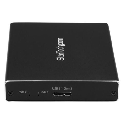 StarTech.com Dual-Slot Drive Enclosure for M.2 SATA SSDs - USB 3.1 (10Gbps) - RAID - Image 2