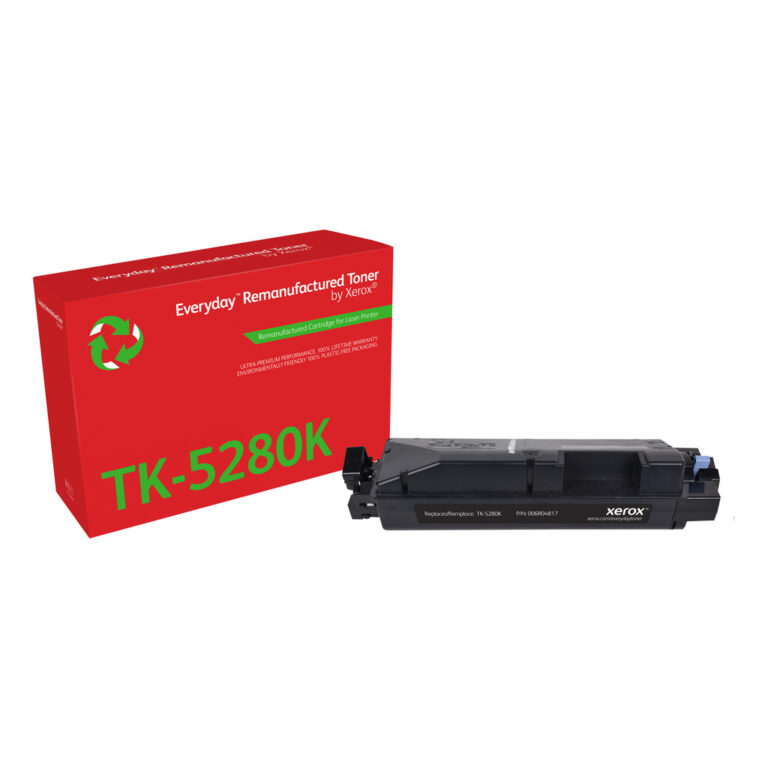 Everyday™ Black Remanufactured Toner by Xerox compatible with Kyocera TK-5280K, Standard capacity