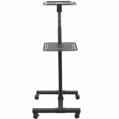 StarTech.com Mobile Projector and Laptop Stand/Cart - Heavy Duty Portable Projector Stand (2 Shelves, hold 22lb/10kg each) - He - Image 6