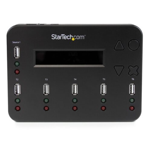 StarTech.com Standalone 1 to 5 USB Thumb Drive Duplicator and Eraser, Multiple USB Flash Drive Copier, System and File and Whol - Image 8