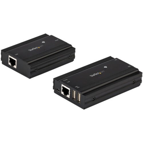 StarTech.com 4-Port USB 2.0 Extender Hub over Single CAT5e/CAT6 Ethernet Cable (RJ45) - 330ft (100m) - USB Extender Hub Adapter
