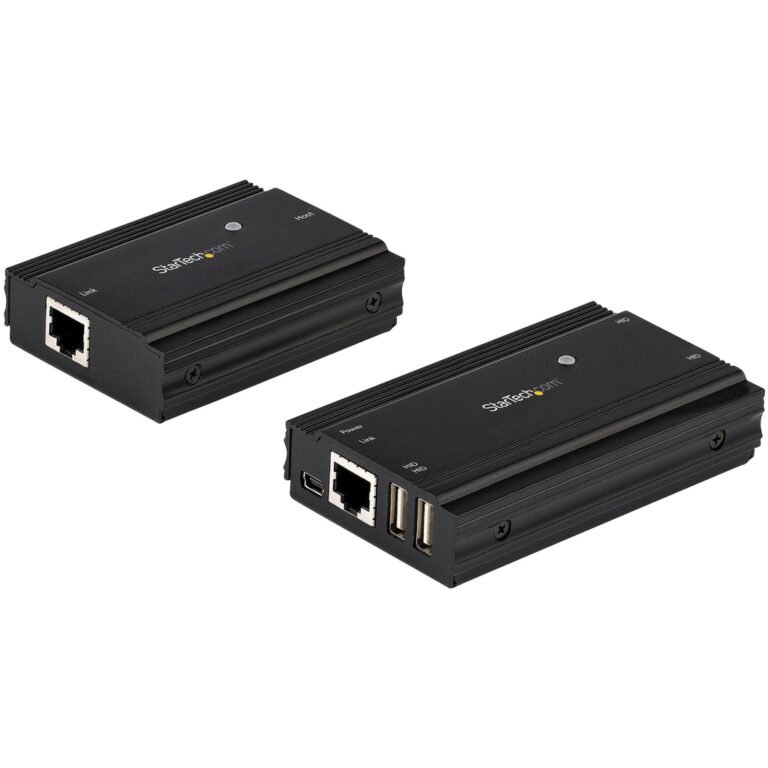 StarTech.com 4-Port USB 2.0 Extender Hub over Single CAT5e/CAT6 Ethernet Cable (RJ45) - 330ft (100m) - USB Extender Hub Adapter