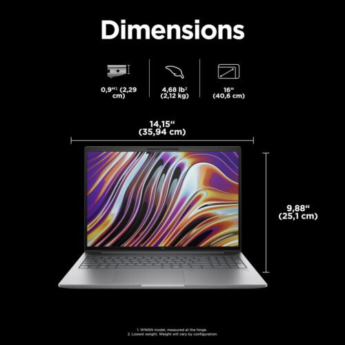 HP ZBook Power G11 A AMD Ryzen™ 9 8945HS Mobile workstation 40.6 cm (16") WUXGA 32 GB DDR5-SDRAM 1 TB SSD NVIDIA RTX 2000 - Image 5