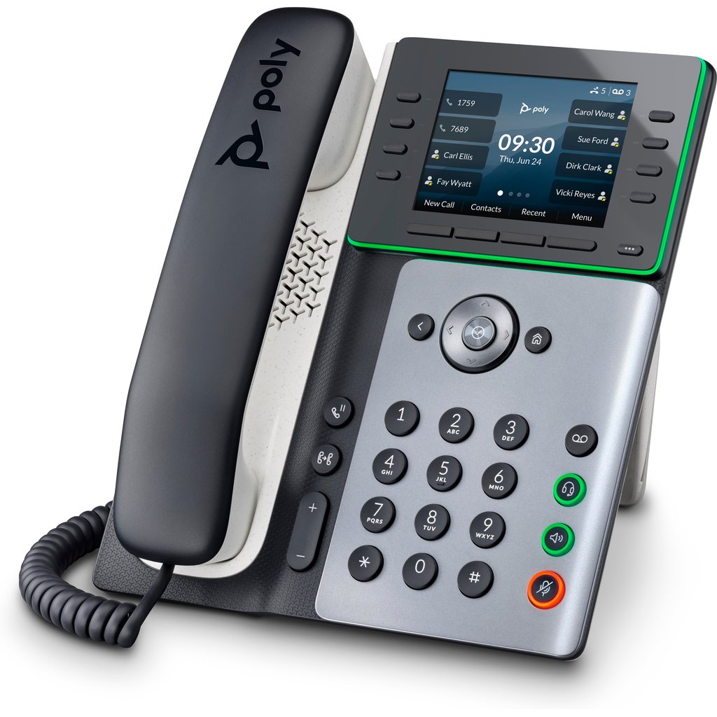 POLY Edge E300 IP Phone and PoE-enabled - Image 2