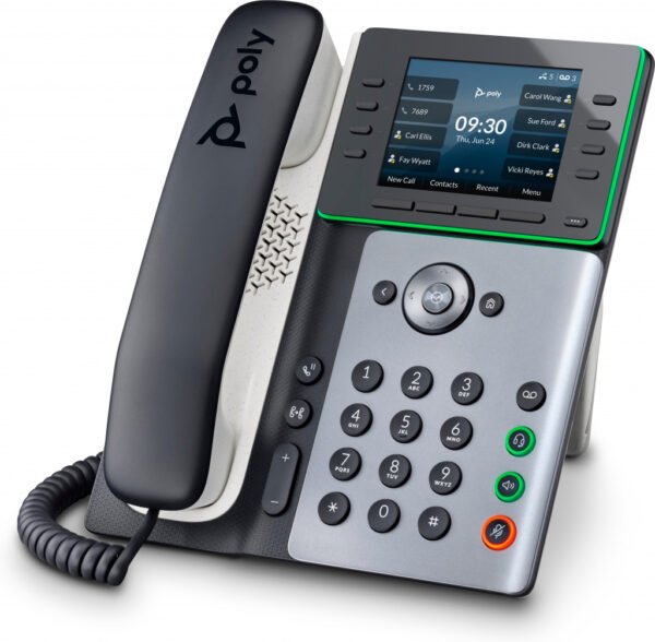 POLY Edge E350 IP Phone and PoE-enabled - Image 2