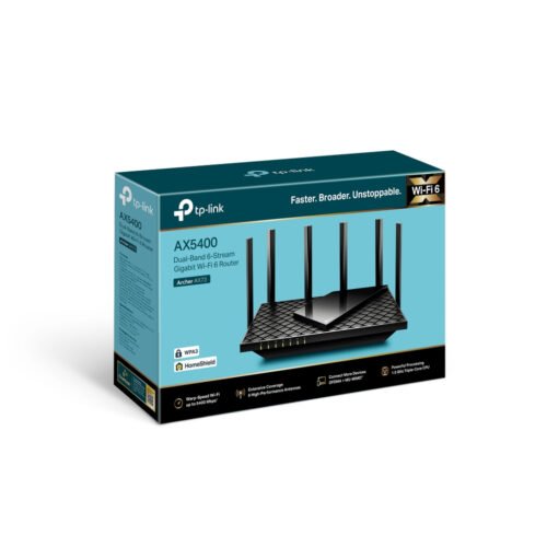 TP-Link Archer AX5400 Dual-Band Gigabit Wi-Fi 6 Router, Black - Image 7