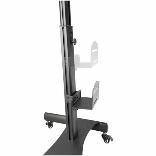 StarTech.com Mobile Workstation Cart with Monitor Mount, CPU/PC Holder, Keyboard Tray - Ergonomic Height Adjustable Desktop Com - Image 8