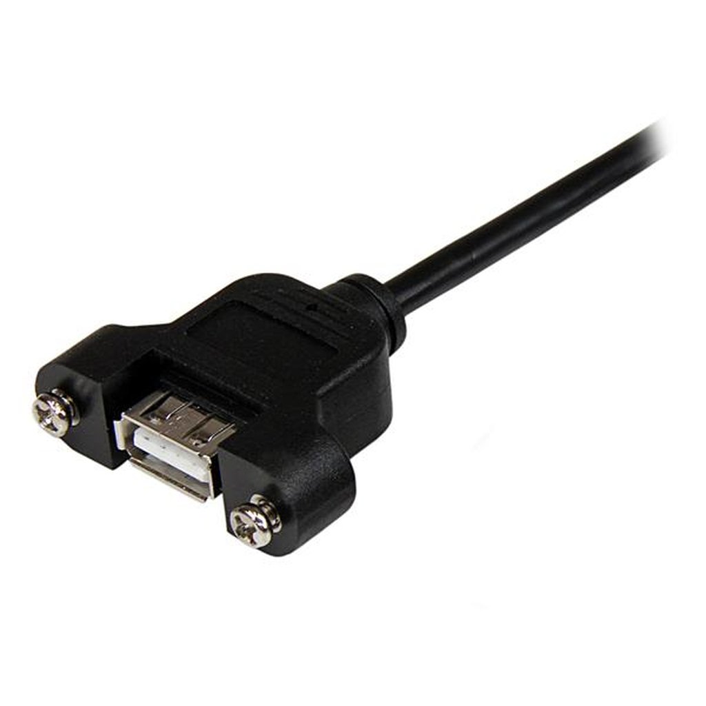 StarTech.com 1 ft Panel Mount USB Cable A to A - F/M - Image 3