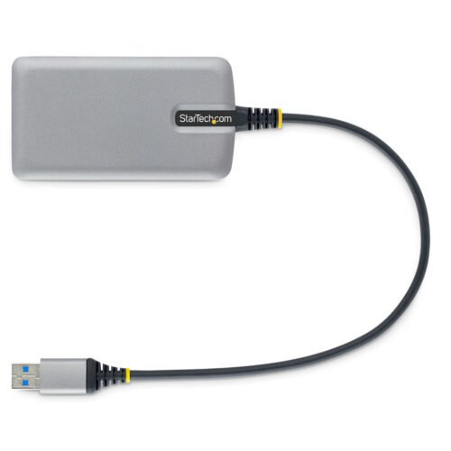 StarTech.com 4-Port USB Hub - USB 3.0 5Gbps, Bus Powered, USB-A to 4x USB-A Hub w/ Optional Auxiliary Power Input - Portable De - Image 2