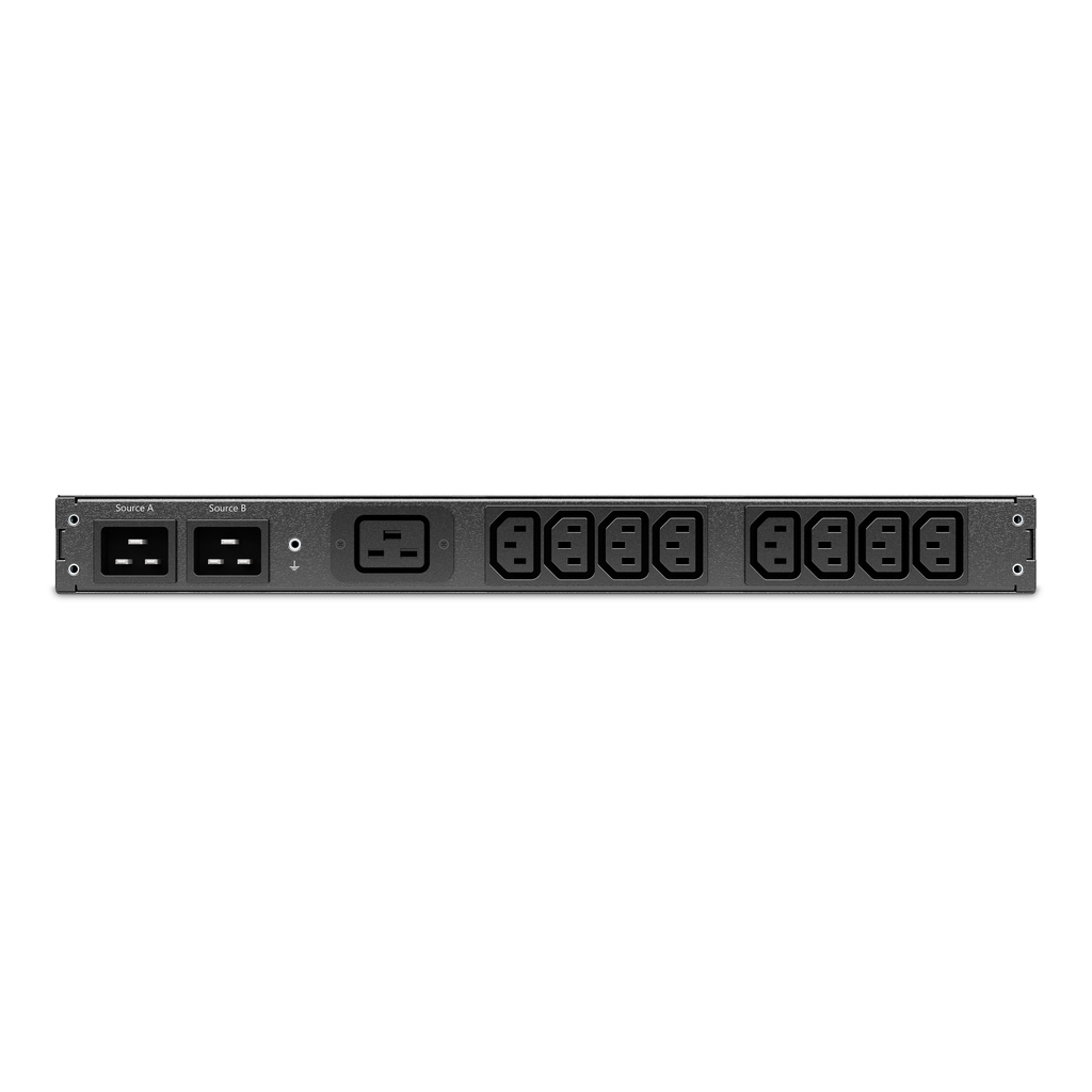 APC Automatic Transfer Switch AP4423A - (8x) C13 + (1x) C19, 3680W, Rack mountable, 1U - Image 2