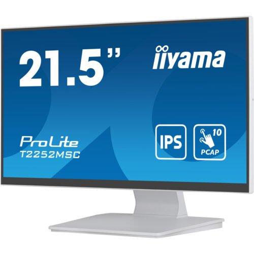 iiyama ProLite 21.5” PCAP 10pt touchscreen monitor featuring IPS panel technology, Edge-to-Edge glass design and anti fingerp - Image 5
