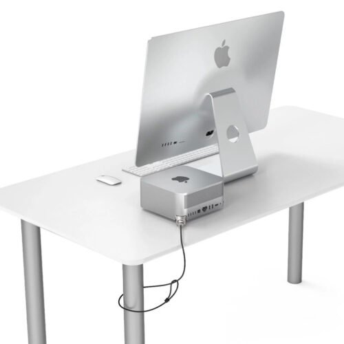 Compulocks Mac Studio Ledge Lock Adapter with Combination Cable Lock Silver - Image 9