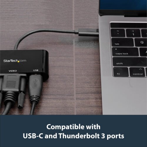 StarTech.com USB-C VGA Multiport Adapter - USB 3.0 Port - 60W PD - Image 14