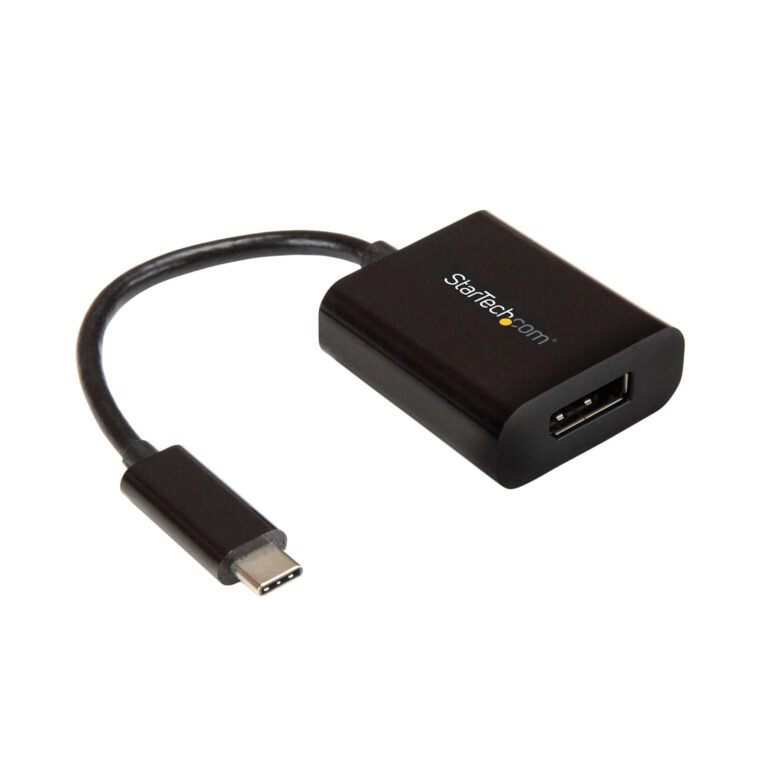 StarTech.com USB C to DisplayPort Adapter - 4K 60Hz/8K 30Hz - USB Type-C to DP 1.4 HBR2 Adapter Dongle - Compact USB-C (DP Alt