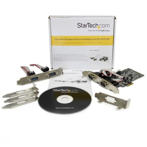 StarTech.com 4 Port Native PCI Express RS232 Serial Adapter Card with 16550 UART - Image 2