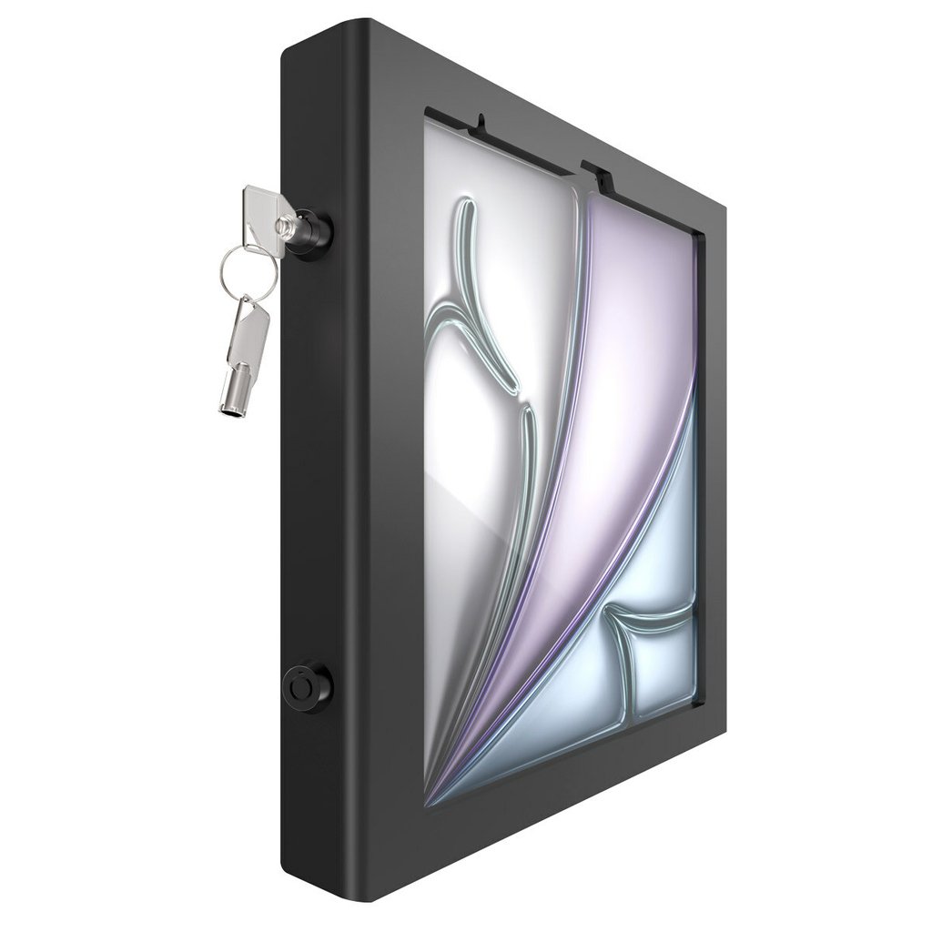Compulocks iPad Air M2 13" (2024), Apex Enclosure Brandable Floor Stand - Black - Image 3