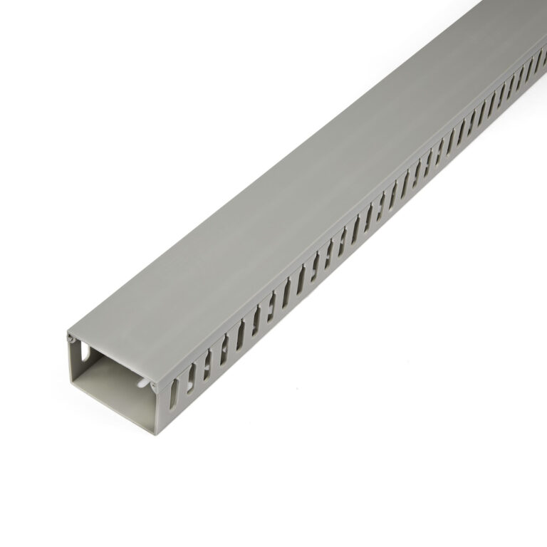 StarTech.com Open Slot Cable Management Raceway with Cover, 3"(75mm)W x 2"(50mm)H - 6.5ft(2m) length - 1/4"(8mm) Slots, PVC Net