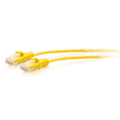 C2G 4.5m Cat6a Snagless Unshielded (UTP) Slim Ethernet Patch Cable - Yellow