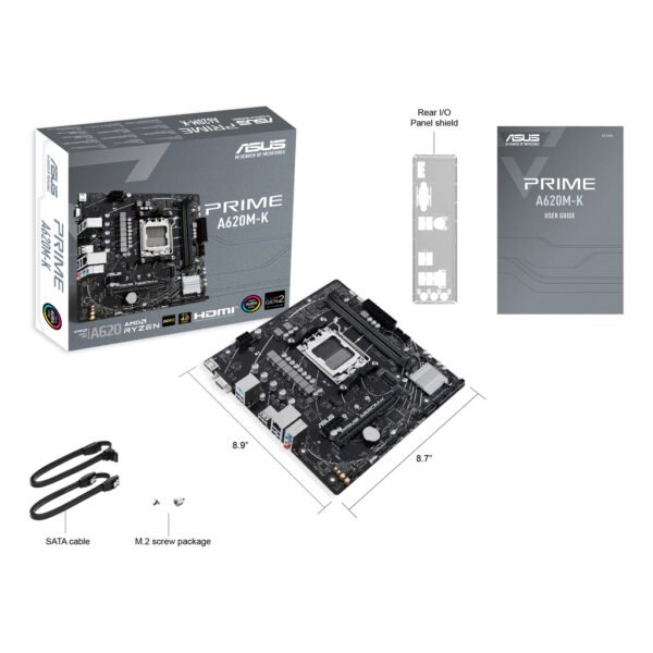 ASUS PRIME A620M-K AMD A620 Socket AM5 micro ATX - Image 8