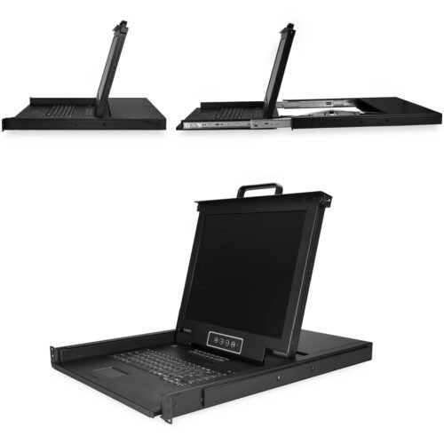 StarTech.com 16 Port Rackmount KVM Console w/ 6ft Cables - Integrated KVM Switch w/ 17" LCD Monitor - Fully Featured 1U LCD KVM - Image 2