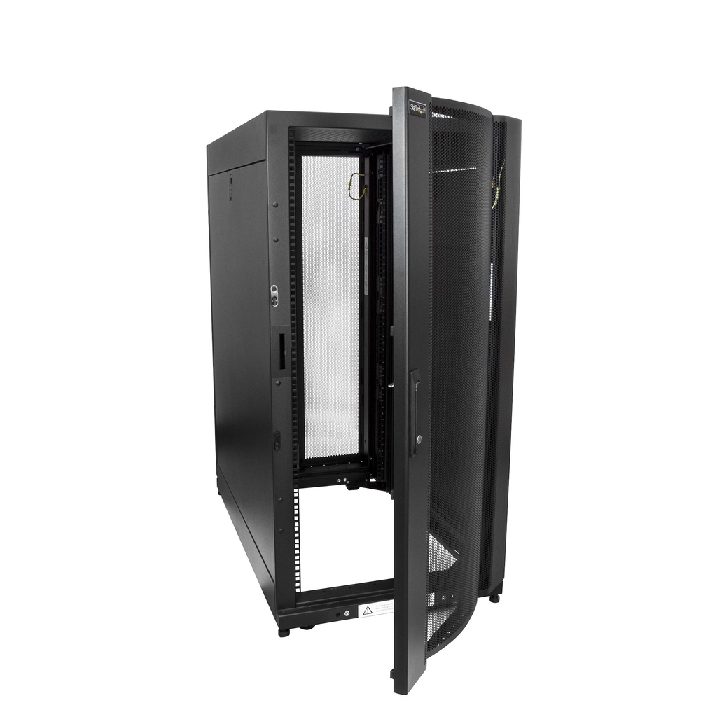 StarTech.com 4-Post 25U Server Rack Cabinet, Lockable 19" Data Rack Cabinet for Computer / AV / IT Equipment, Office / Home Net - Image 9