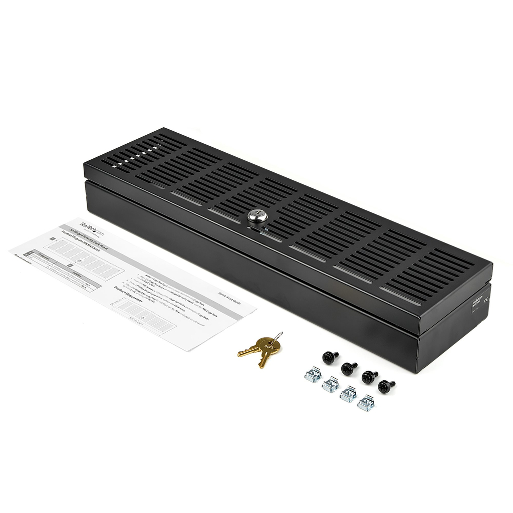 StarTech.com 3U Rack Mount Security Cover - Hinged Locking Rack Panel/ Cage/Door for Physical Security/ Access Control of 19" S - Image 4