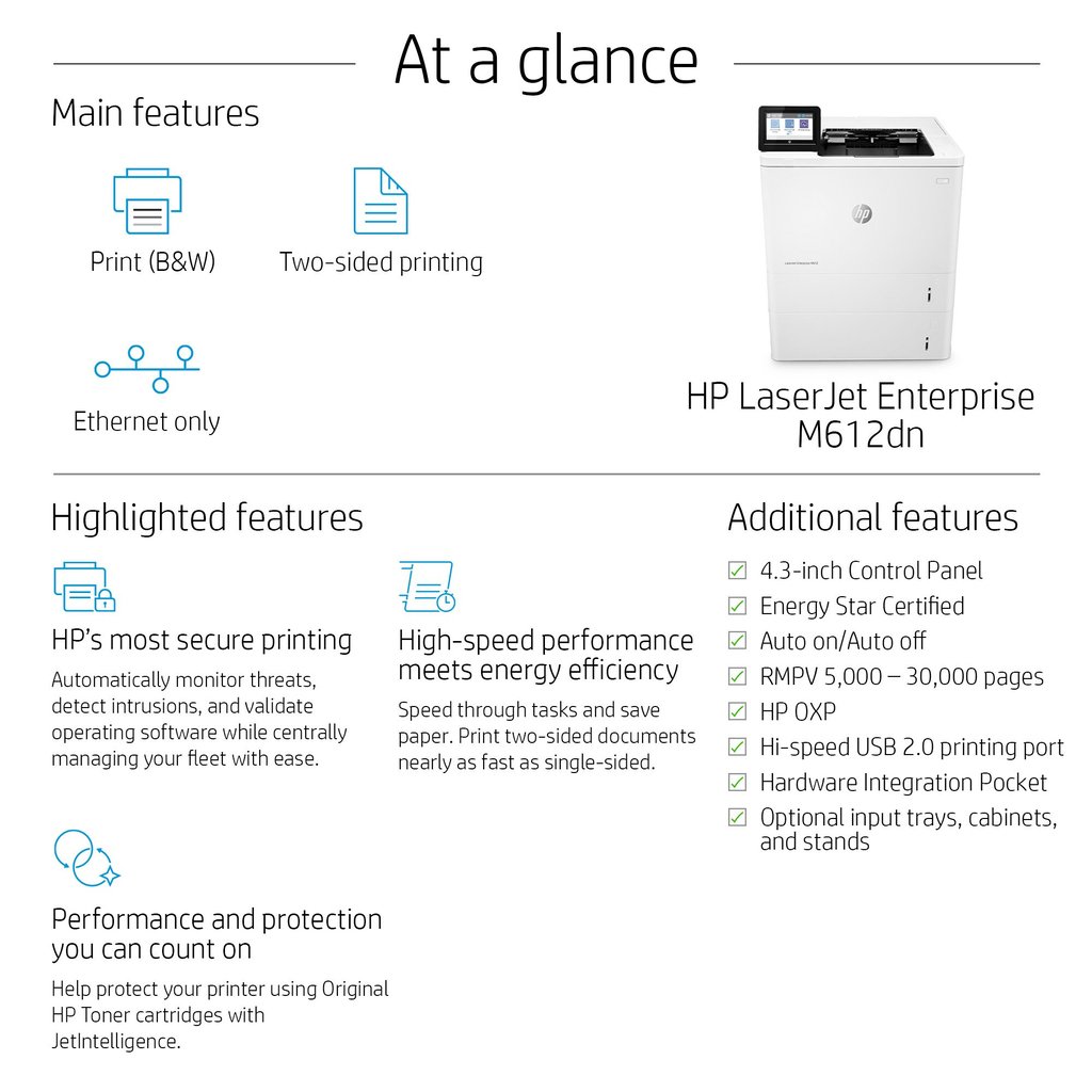 HP LaserJet Enterprise M612dn - Image 6