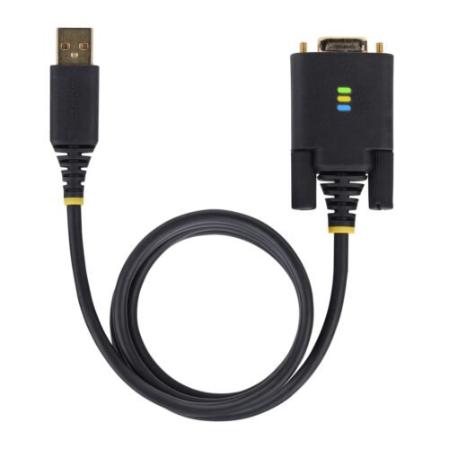 StarTech.com 3ft (1m) USB to Null Modem Serial Adapter Cable, Interchangeable DB9 Screws/Nuts, COM Retention, USB-A to RS232, F - Image 4