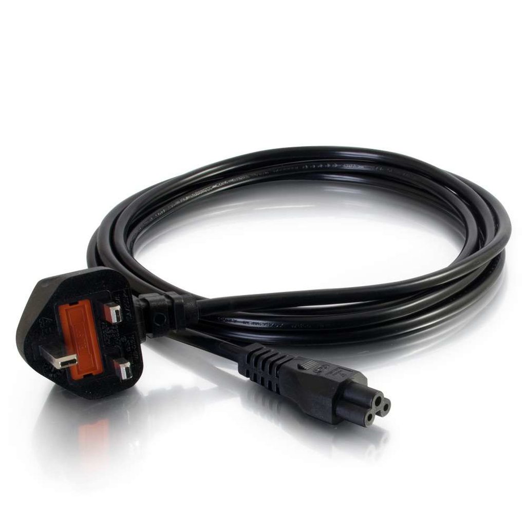 C2G 2m UK Laptop Power Cord (BS 1363 to IEC 60320 C5) - Image 2