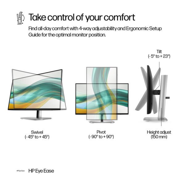 HP Series 5 Pro 23.8 inch FHD Monitor - 524pf - Image 5