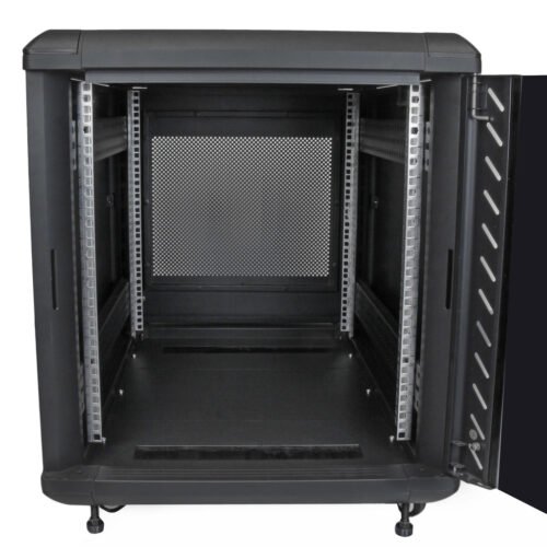 StarTech.com 4-Post 12U Server Rack Cabinet, Lockable 19" Data Rack Cabinet for Computer / AV / IT Equipment, Office / Home Net - Image 2