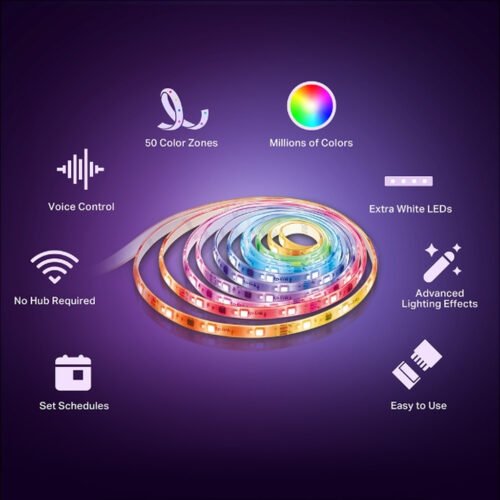 TP-Link Tapo Smart Wi-Fi Light Strip, Multicolor - Image 6