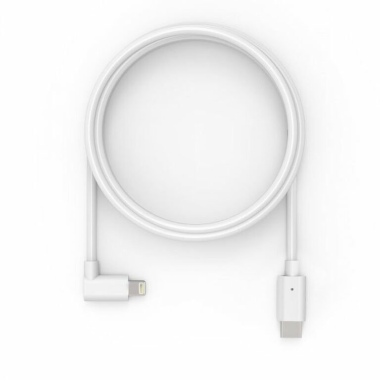 Compulocks 6ft USB-C Male to 90 Degree Lightning Charging Cable Right Angle White