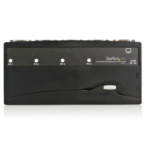 StarTech.com 4 Port Black PS/2 KVM Switch Kit with Cables - Image 3