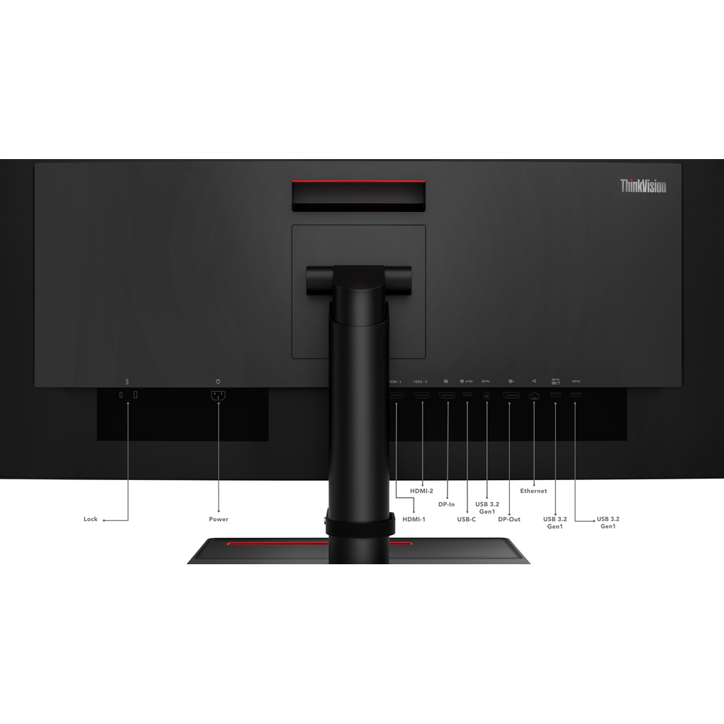 Lenovo ThinkVision P34w-20 computer monitor 86.7 cm (34.1") 3440 x 1440 pixels Wide Quad HD LED Black - Image 13