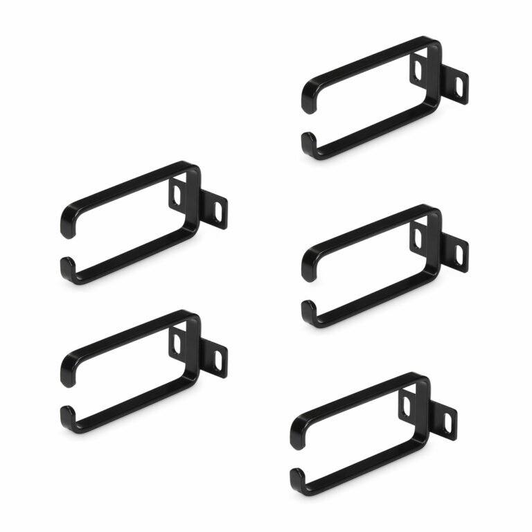 StarTech.com 5-Pack 1U Vertical Cable Management D-Ring Hooks, Cable Manager For 19" Server Racks/Cabinets, Network Rack Wire O