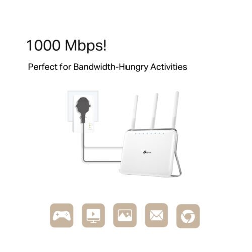 TP-Link AV1000 Gigabit Passthrough Powerline Starter Kit - Image 3