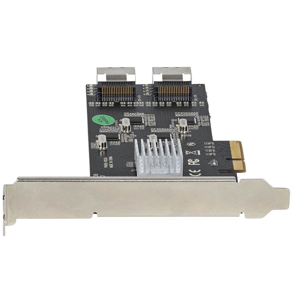 StarTech.com 8 Port SATA PCIe Card - PCI Express 6Gbps SATA Expansion Adapter Card with 4 Host Controllers - SATA PCIe Controll - Image 2