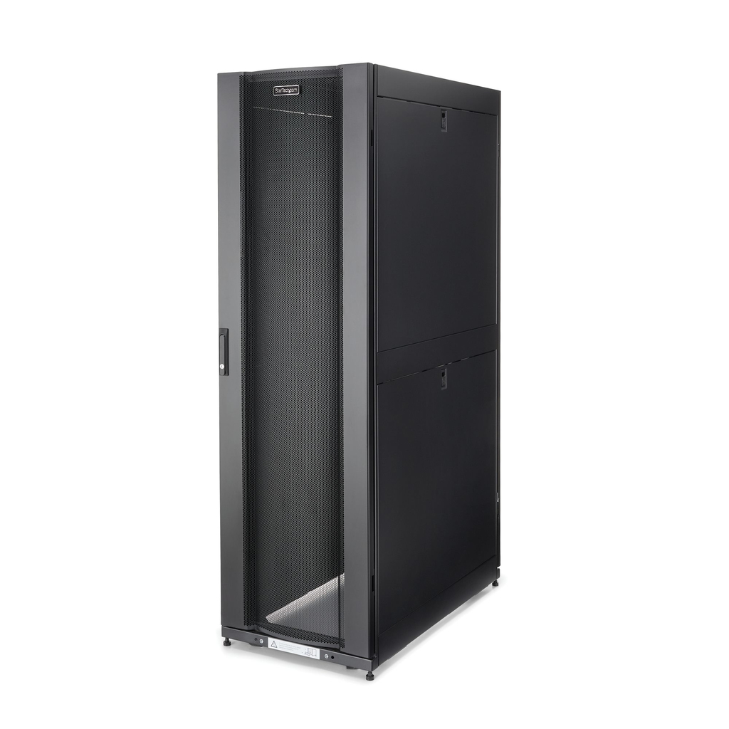 StarTech.com 4-Post 42U Server Rack Cabinet, 19" Data Rack Cabinet for Computer / AV / IT Equipment mount, Rack Server Cabinet