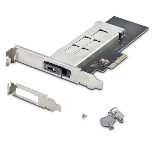 StarTech.com M.2 NVMe SSD to PCIe x4 Mobile Rack/Backplane with Removable Tray for PCI Express Expansion Slot, Tool-less Instal - Image 6