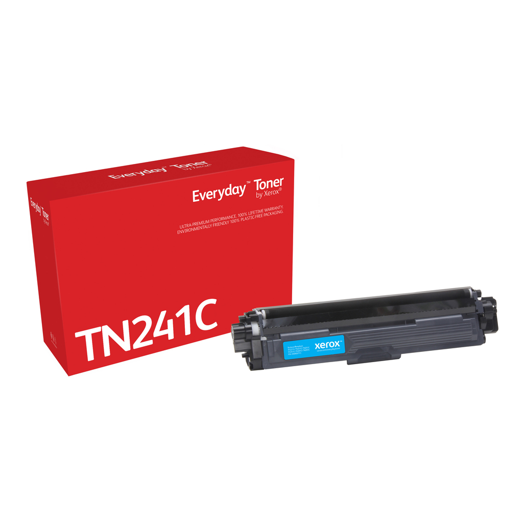 Everyday™ Cyan Toner by Xerox compatible with Brother TN241C, Standard capacity