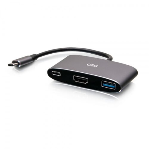 C2G USB-C 3-in-1 Mini Dock with HDMI, USB-A, and USB-C Power Delivery up to 100W - 4K 60Hz - Image 2
