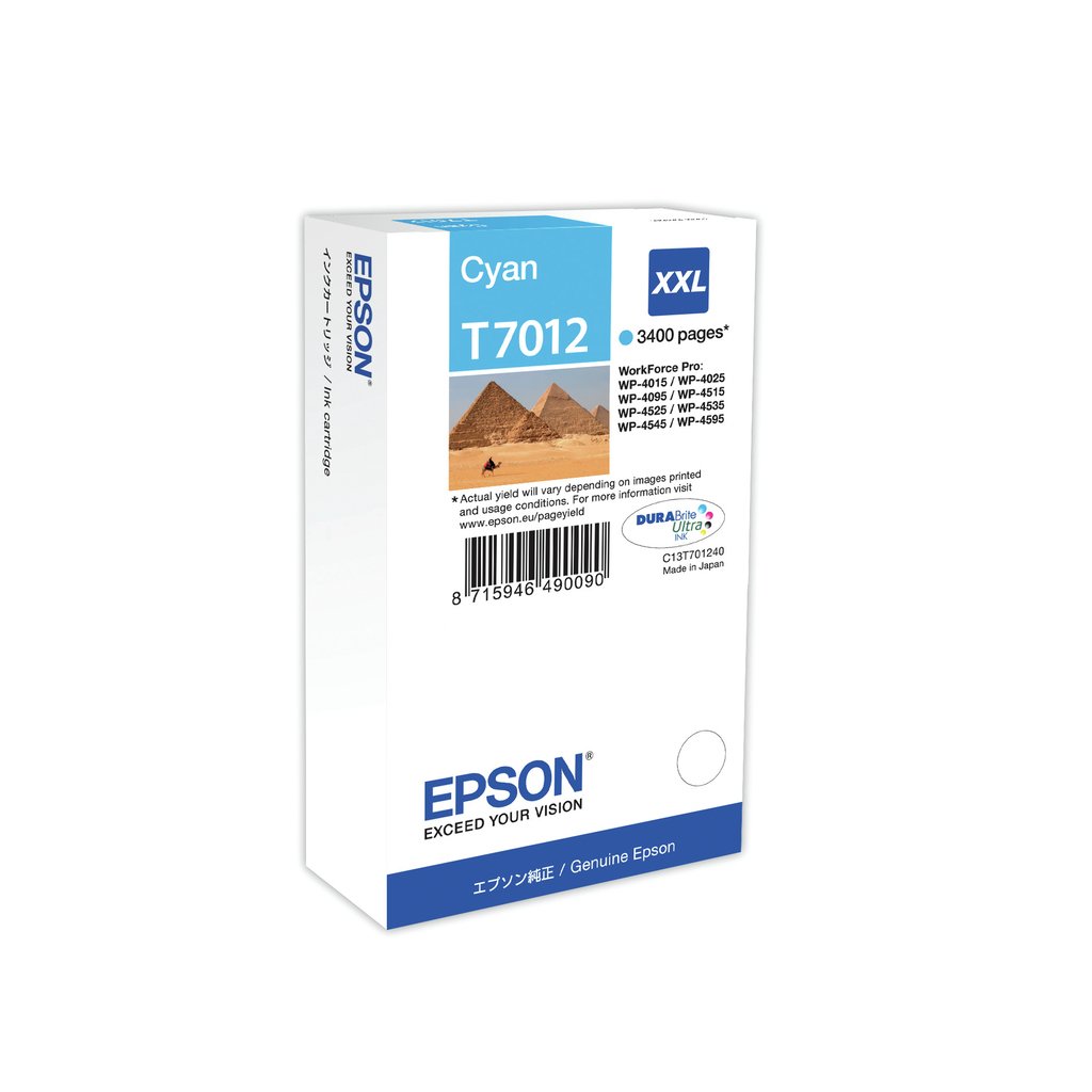 Epson Ink Cartridge XXL Cyan 3.4k