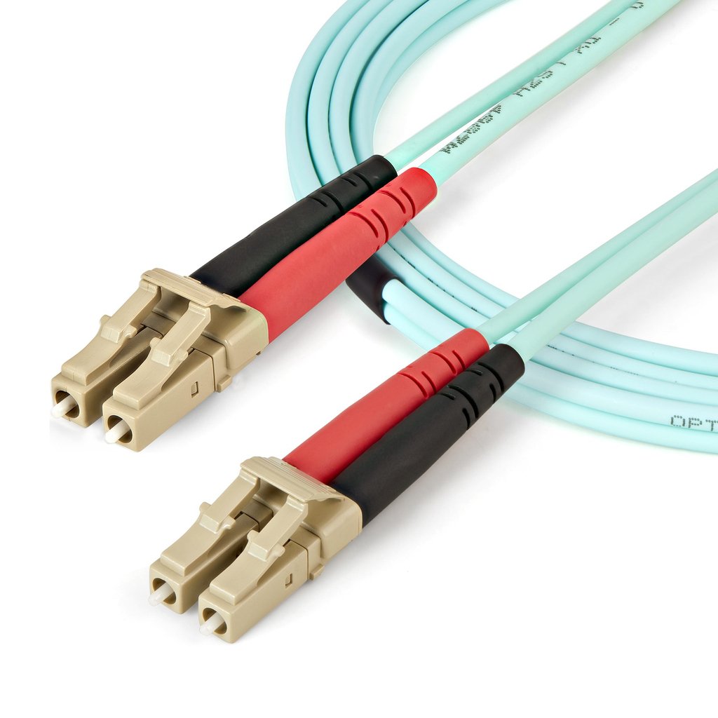 StarTech.com 5m (16.4ft) LC/UPC to LC/UPC OM4 Multimode Fiber Optic Cable, 50/125µm LOMMF/VCSEL Zipcord Fiber, 100G, Low Inser - Image 4
