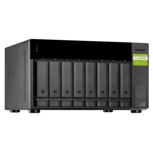 QNAP TL-D800C storage drive enclosure HDD/SSD enclosure Black, Grey 2.5/3.5" - Image 11