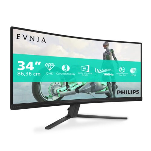 Philips Evnia 34M2C3500L/00 computer monitor 86.4 cm (34") 3440 x 1440 pixels Wide Quad HD LCD Black - Image 10