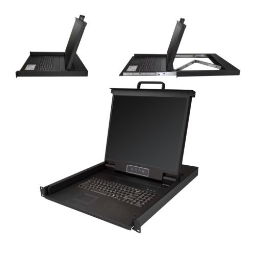 StarTech.com Rackmount KVM Console - Single Port VGA KVM with 19" LCD Monitor for Server Rack - Fully Featured Universal 1U LCD - Image 2
